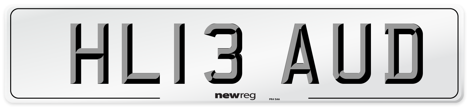 HL13 AUD Number Plate from New Reg
